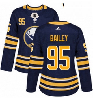 Womens Adidas Buffalo Sabres 95 Justin Bailey Authentic Navy Blue Home NHL Jersey