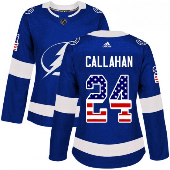 Womens Adidas Tampa Bay Lightning 24 Ryan Callahan Authentic Blu