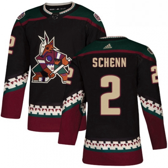 Youth Adidas Arizona Coyotes 2 Luke Schenn Authentic Black Alternate NHL Jersey