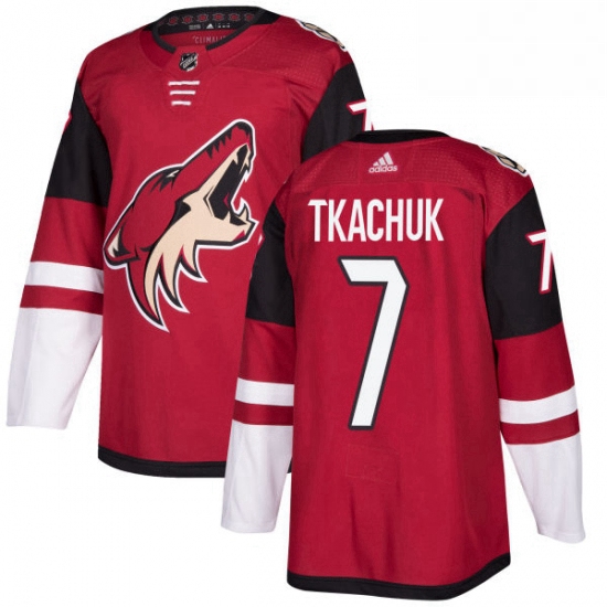 Youth Adidas Arizona Coyotes 7 Keith Tkachuk Authentic Burgundy Red Home NHL Jersey