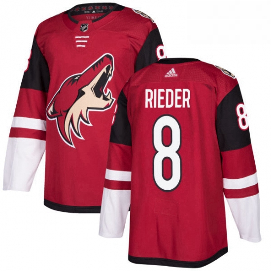 Youth Adidas Arizona Coyotes 8 Tobias Rieder Premier Burgundy Red Home NHL Jersey