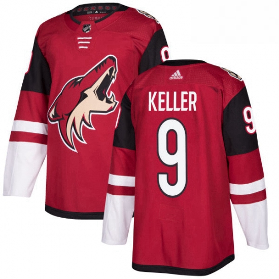 Youth Adidas Arizona Coyotes 9 Clayton Keller Authentic Burgundy Red Home NHL Jersey