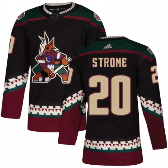 Youth Adidas Arizona Coyotes 20 Dylan Strome Authentic Black Alternate NHL Jersey