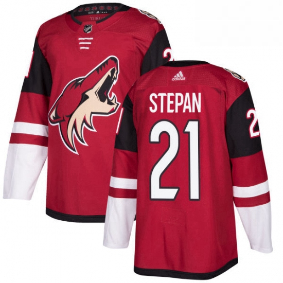 Youth Adidas Arizona Coyotes 21 Derek Stepan Premier Burgundy Red Home NHL Jersey