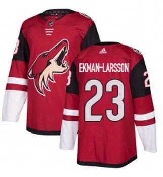 Youth Adidas Arizona Coyotes 23 Oliver Ekman Larsson Authentic Burgundy Red Home NHL Jersey