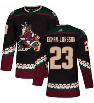 Youth Adidas Arizona Coyotes 23 Oliver Ekman Larsson Premier Black Alternate NHL Jersey