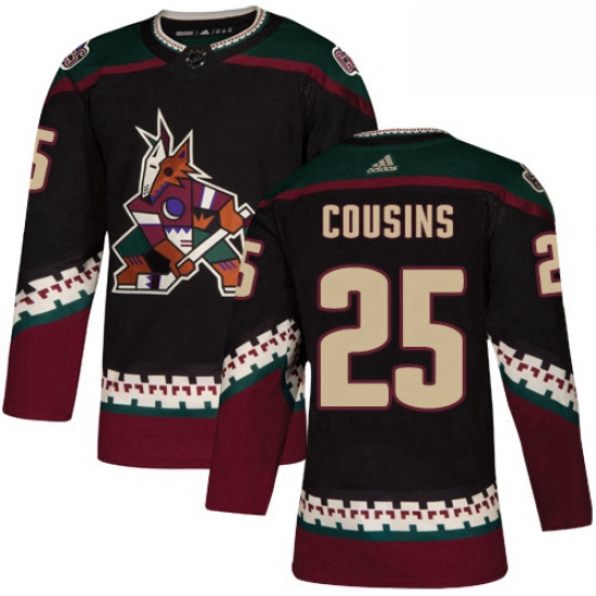 Youth Adidas Arizona Coyotes 25 Nick Cousins Premier Black Alternate NHL Jersey