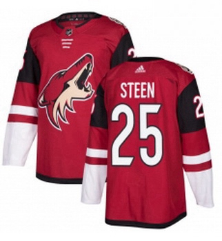 Youth Adidas Arizona Coyotes 25 Thomas Steen Authentic Burgundy Red Home NHL Jersey