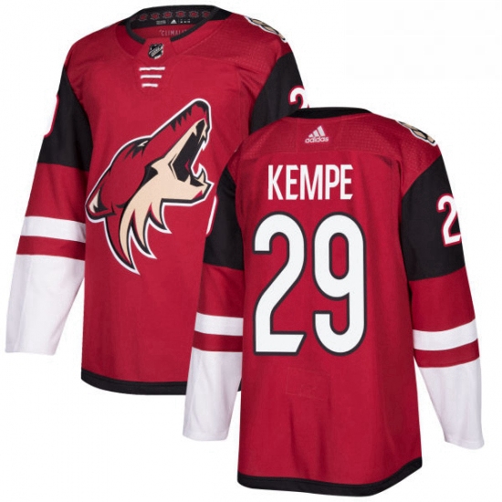 Youth Adidas Arizona Coyotes 29 Mario Kempe Authentic Burgundy Red Home NHL Jersey