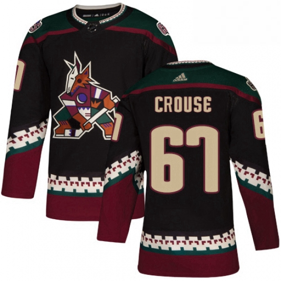 Youth Adidas Arizona Coyotes 67 Lawson Crouse Premier Black Alternate NHL Jersey