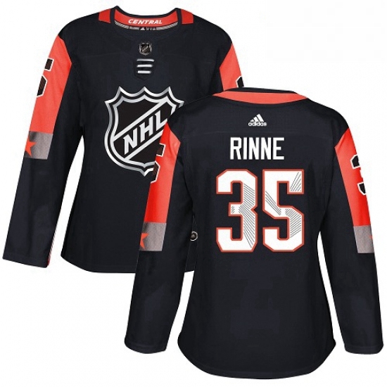 Womens Adidas Nashville Predators 35 Pekka Rinne Authentic Black 2018 All Star Central Division NHL 