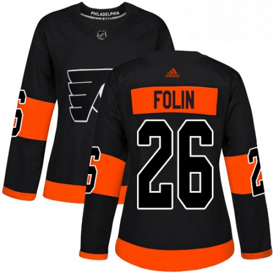 Womens Adidas Philadelphia Flyers 26 Christian Folin Premier Bla