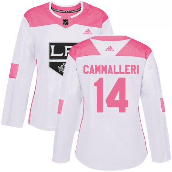 Womens Adidas Los Angeles Kings 14 Mike Cammalleri Authentic Whi