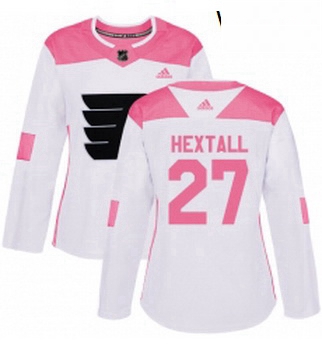 Womens Adidas Philadelphia Flyers 27 Ron Hextall Authentic White