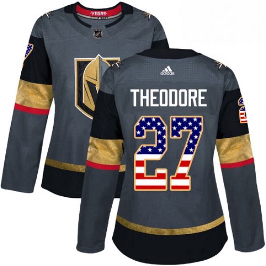 Womens Adidas Vegas Golden Knights 27 Shea Theodore Authentic Gr