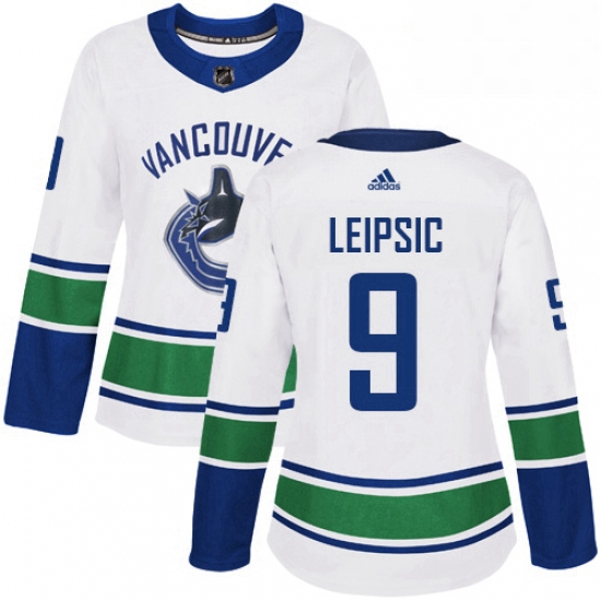 Womens Adidas Vancouver Canucks 9 Brendan Leipsic Authentic Whit