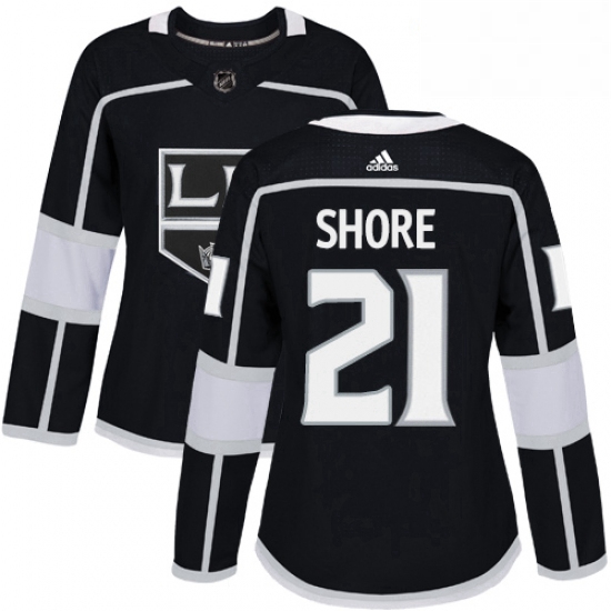 Womens Adidas Los Angeles Kings 21 Nick Shore Authentic Black Home NHL Jersey