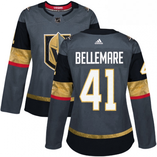 Womens Adidas Vegas Golden Knights 41 Pierre Edouard Bellemare A