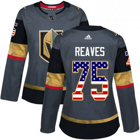 Womens Adidas Vegas Golden Knights 75 Ryan Reaves Authentic Gray