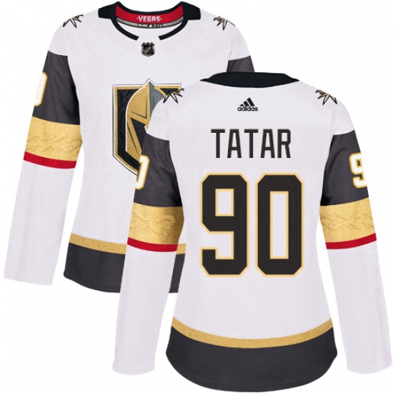 Womens Adidas Vegas Golden Knights 90 Tomas Tatar Authentic Whit