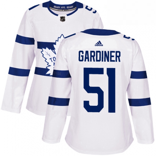 Womens Adidas Toronto Maple Leafs 51 Jake Gardiner Authentic Whi