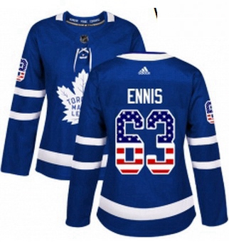 Womens Adidas Toronto Maple Leafs 63 Tyler Ennis Authentic Royal