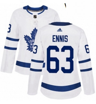 Womens Adidas Toronto Maple Leafs 63 Tyler Ennis Authentic White