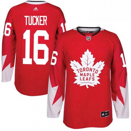 Mens Adidas Toronto Maple Leafs 16 Darcy Tucker Premier Red Alternate NHL Jersey