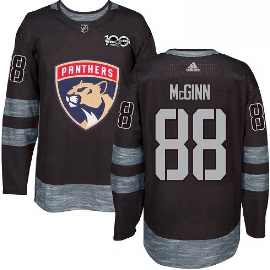 Mens Adidas Florida Panthers 88 Jamie McGinn Premier Black 1917 2017 100th Anniversary NHL Jersey