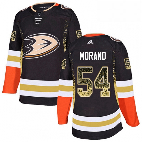 Mens Adidas Anaheim Ducks 54 Antoine Morand Authentic Black Drift Fashion NHL Jersey