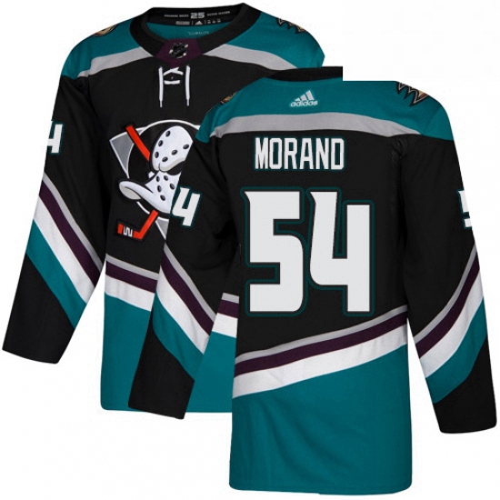 Mens Adidas Anaheim Ducks 54 Antoine Morand Authentic Black Teal Third NHL Jersey