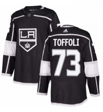 Mens Adidas Los Angeles Kings 73 Tyler Toffoli Authentic Black Home NHL Jersey