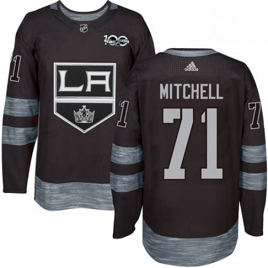 Mens Adidas Los Angeles Kings 71 Torrey Mitchell Authentic White Away NHL Jersey