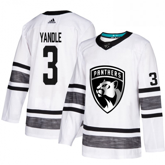 Mens Adidas Florida Panthers 3 Keith Yandle White 2019 All Star Game Parley Authentic Stitched NHL J