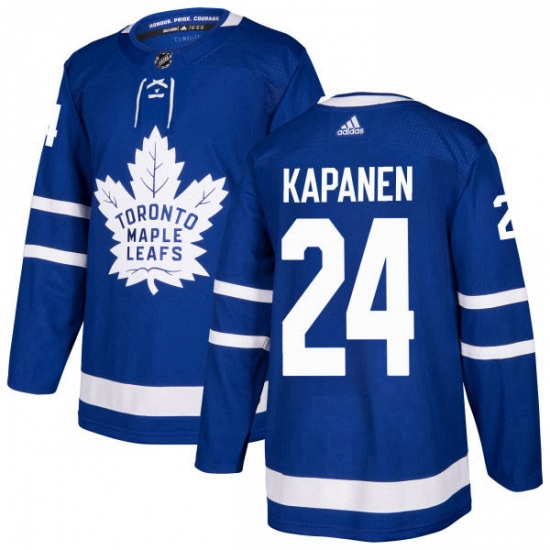 Mens Adidas Toronto Maple Leafs 24 Kasperi Kapanen Premier Royal Blue Home NHL Jersey