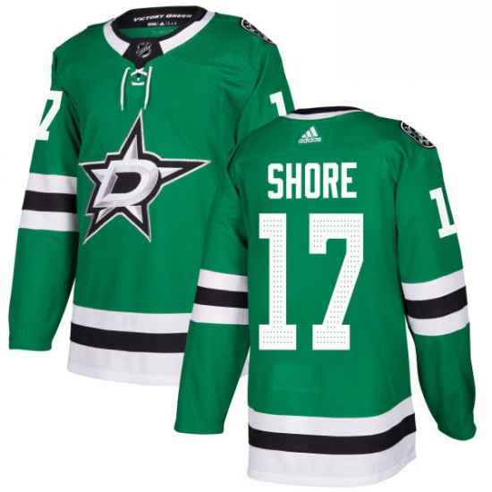 Mens Adidas Dallas Stars 17 Devin Shore Premier Green Home NHL Jersey