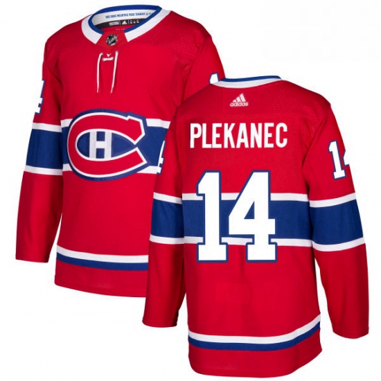 Mens Adidas Montreal Canadiens 14 Tomas Plekanec Authentic Red H