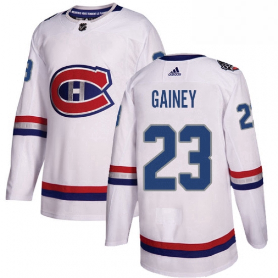 Mens Adidas Montreal Canadiens 23 Bob Gainey Authentic White 2017 100 Classic NHL Jersey