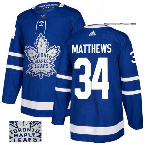 Mens Adidas Toronto Maple Leafs 34 Auston Matthews Authentic Roy