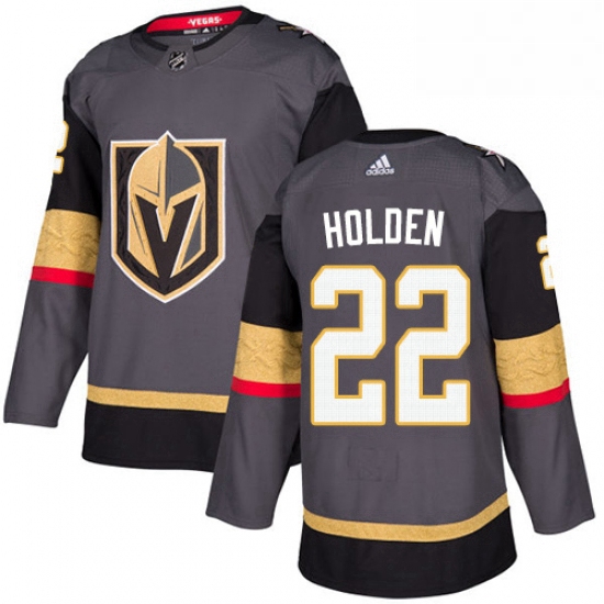 Mens Adidas Vegas Golden Knights 22 Nick Holden Premier Gray Hom