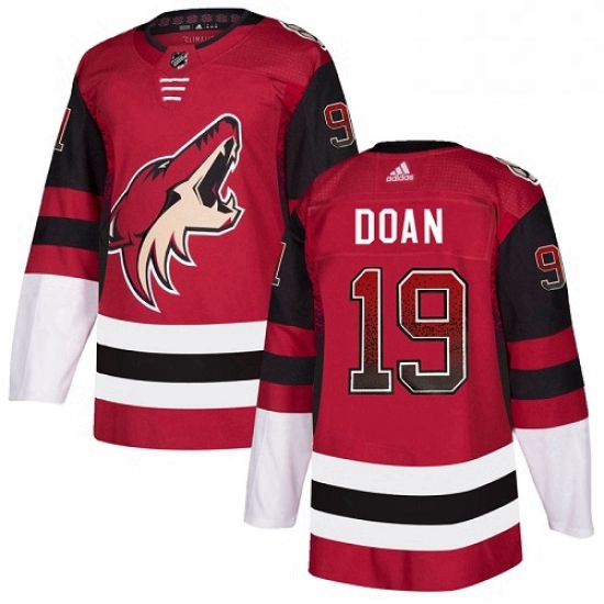 Mens Adidas Arizona Coyotes 19 Shane Doan Authentic Maroon Drift Fashion NHL Jersey