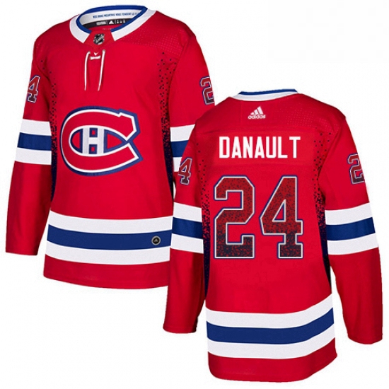 Mens Adidas Montreal Canadiens 24 Phillip Danault Authentic Red Drift Fashion NHL Jersey