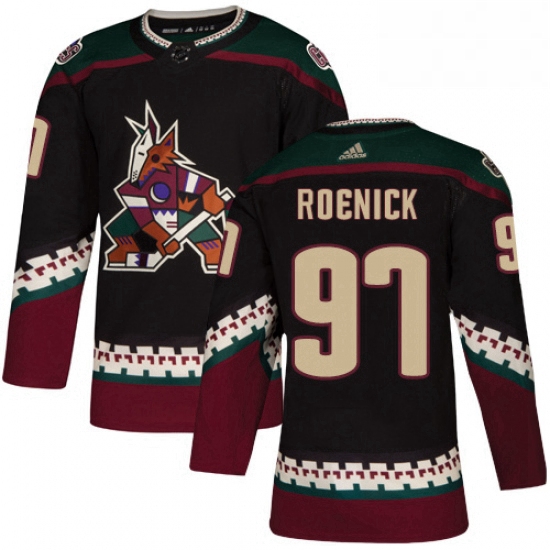 Mens Adidas Arizona Coyotes 97 Jeremy Roenick Premier Black Alternate NHL Jersey