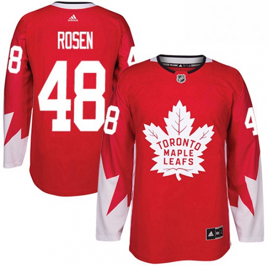 Mens Adidas Toronto Maple Leafs 48 Calle Rosen Premier Red Alternate NHL Jersey