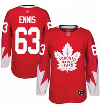 Mens Adidas Toronto Maple Leafs 63 Tyler Ennis Authentic Red Alternate NHL Jersey