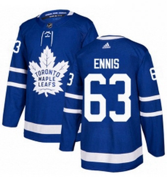 Mens Adidas Toronto Maple Leafs 63 Tyler Ennis Authentic Royal Blue Home NHL Jersey