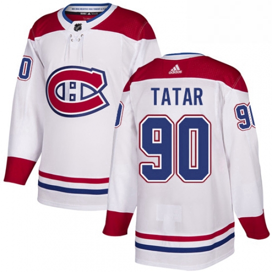 Mens Adidas Montreal Canadiens 90 Tomas Tatar Authentic White Aw