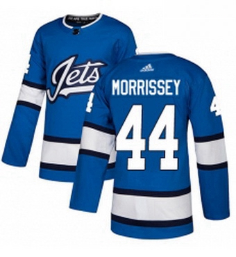Mens Adidas Winnipeg Jets 44 Josh Morrissey Authentic Blue Alter