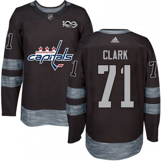 Mens Adidas Washington Capitals 71 Kody Clark Authentic Black 19