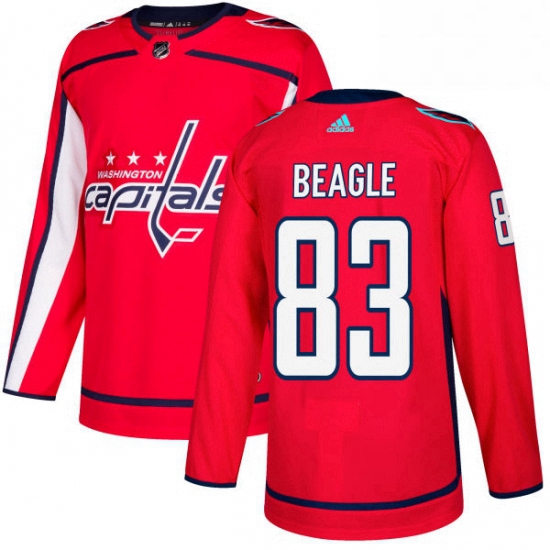 Mens Adidas Washington Capitals 83 Jay Beagle Premier Red Home N